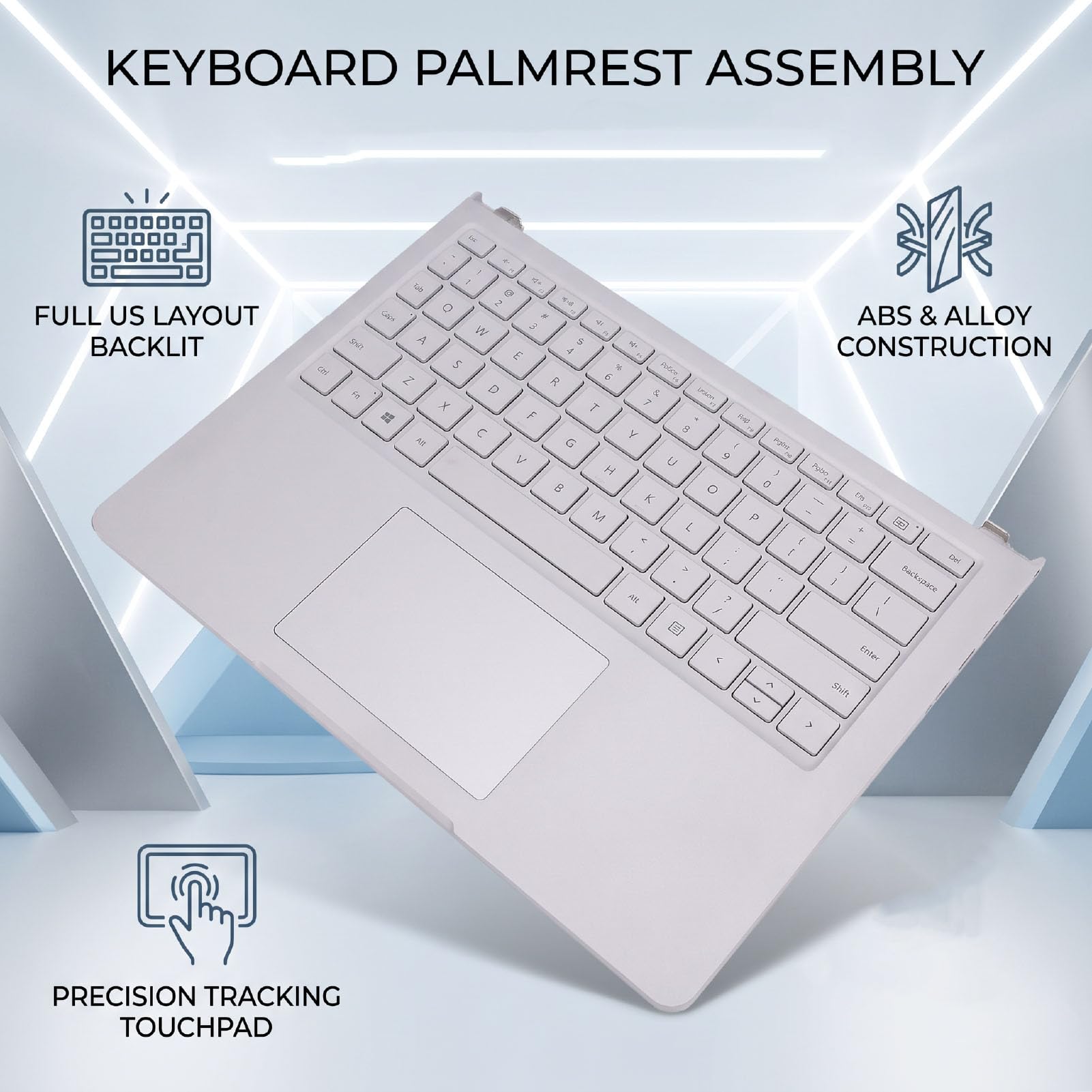 Sxhlseller Tastiera Retroilluminata a Grandezza Naturale, Touchpad