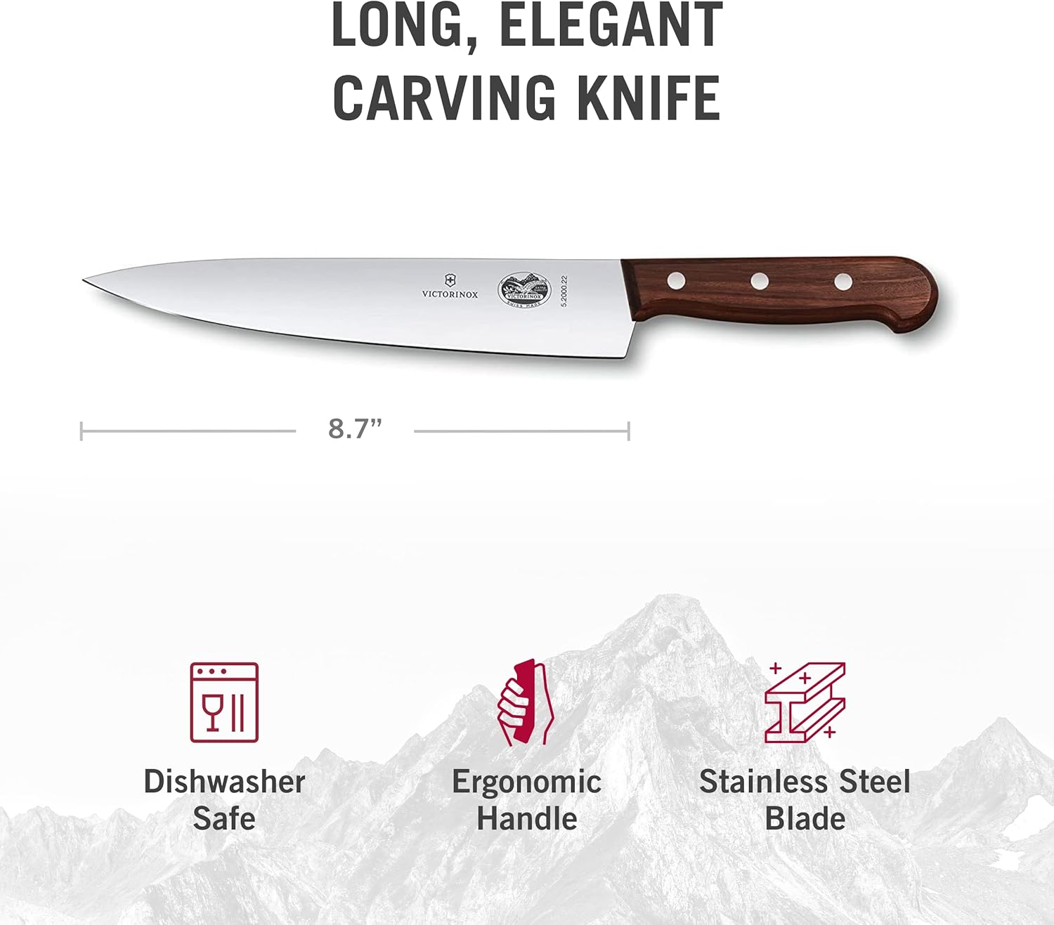 Victorinox Wood 8.5 Inch Chef's Knife, Wood Handle