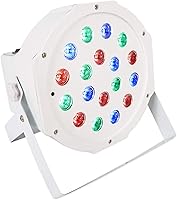 Vista 3 de (3) Rockville Battery PAR 50 Blanco Recargable LED DMX DJ Wash Up Lights+Bag