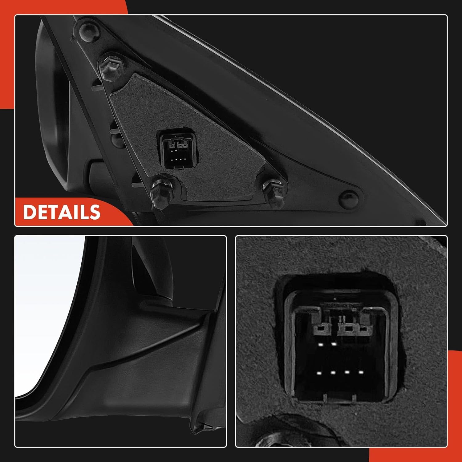 A-Premium Driver Side Power Door Mirror - Compatible with Kia Optima 2011 2012 2013 - Non-Heated Manual Folding Black Outside Rear View Mirror w/Turn Signal - Replace# 87610-2T110