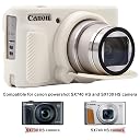 BOVKE Silicone Case for Canon PowerShot SX740 SX730 Camera, Mist White gallery image