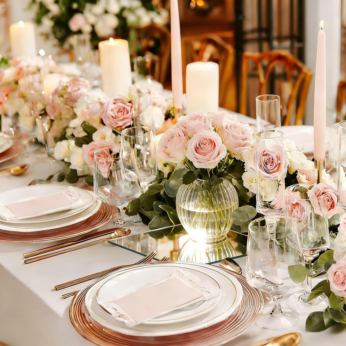 12Pack Square Mirror for Centerpieces Trays, 12" No Glass Acrylic Mirrors Candle Plate Square Mirrors Wall Mount Acrylic Mirror Tiles for Table Centerpieces, Crafts, Wedding Party Decorations