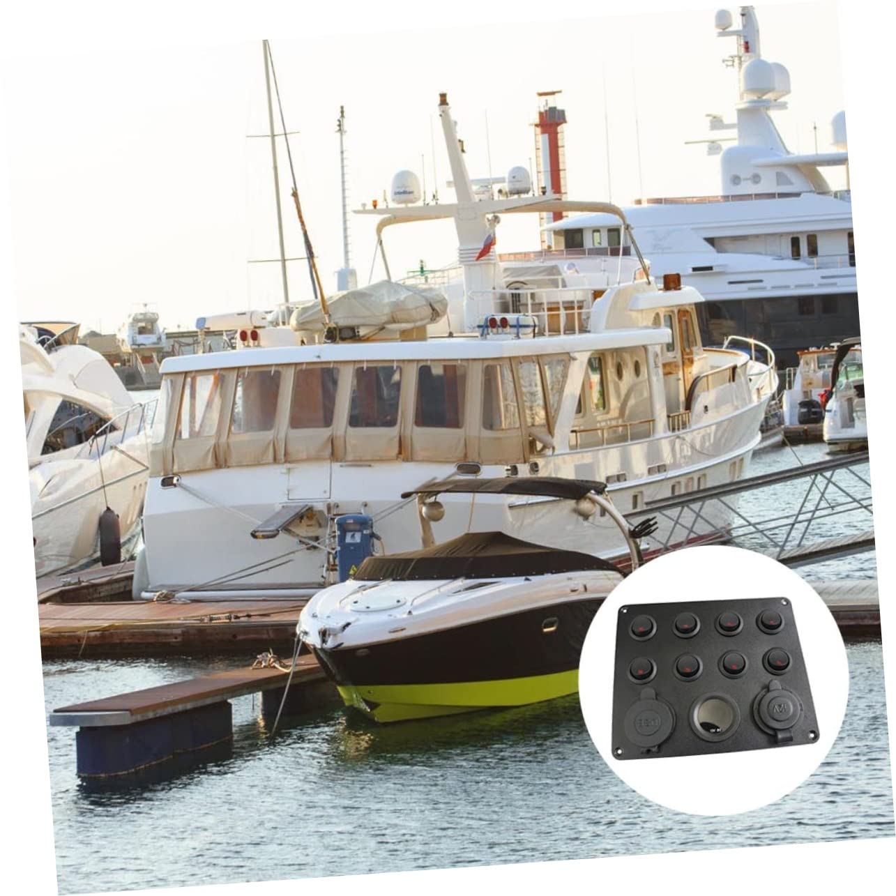 Marine Panel Schalterpanel Dc12v/24v mit 2 USB und Display