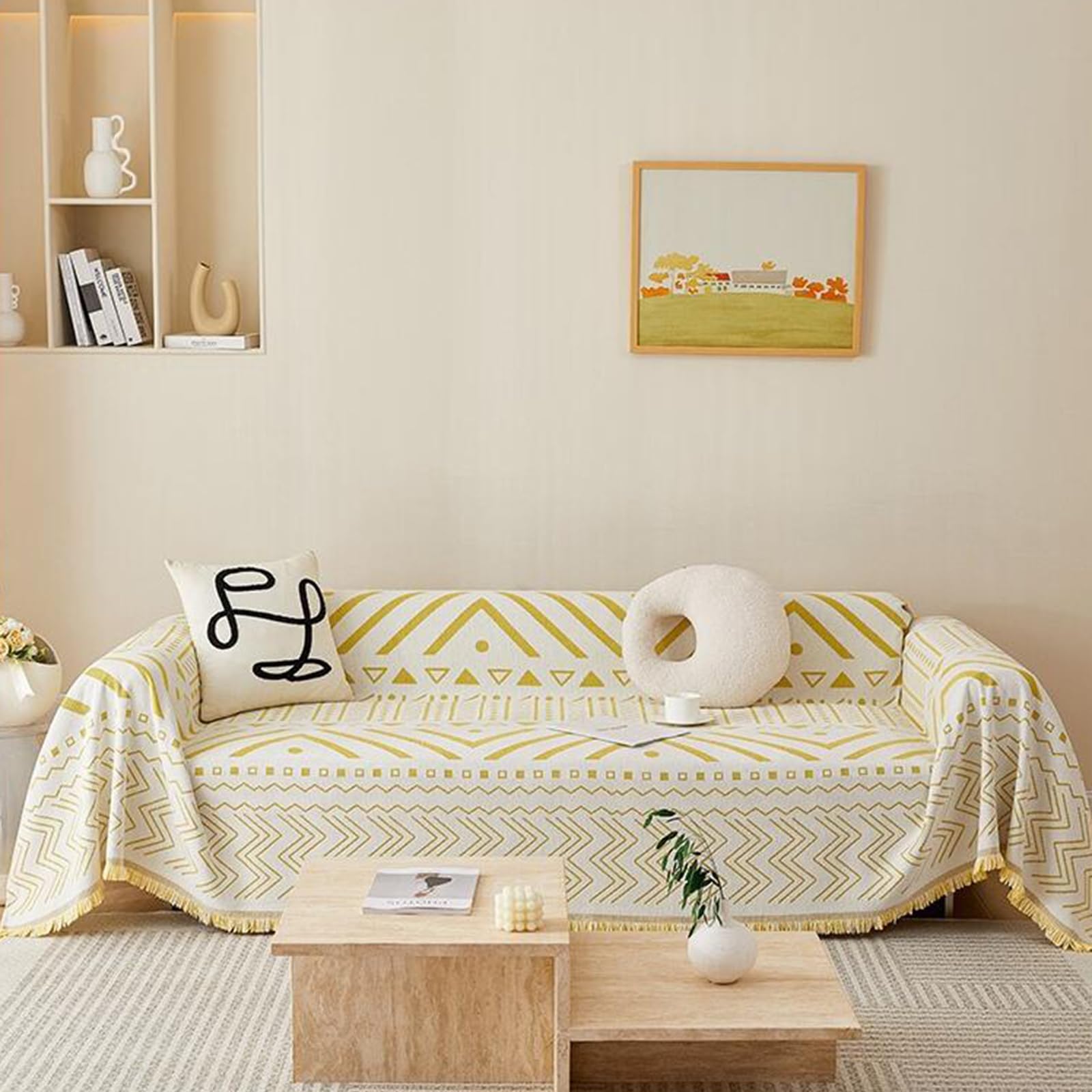 Throws for Sofas Large Throws for Settees Sofa Throw Cover L-Shaped Corner Sofa Blanket 1 2 3 4-Seater Couch Cover Pet Rebellion Throws Blankets Chenille Non-Slip Sofa Slipcovers Multipurpose Univers