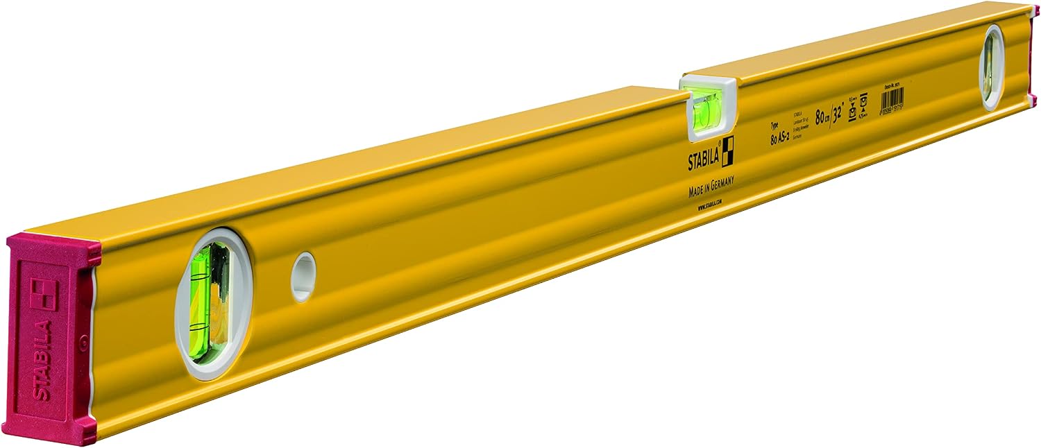 STABILA 2 80AS 80CM D/P Level (32"), Yellow