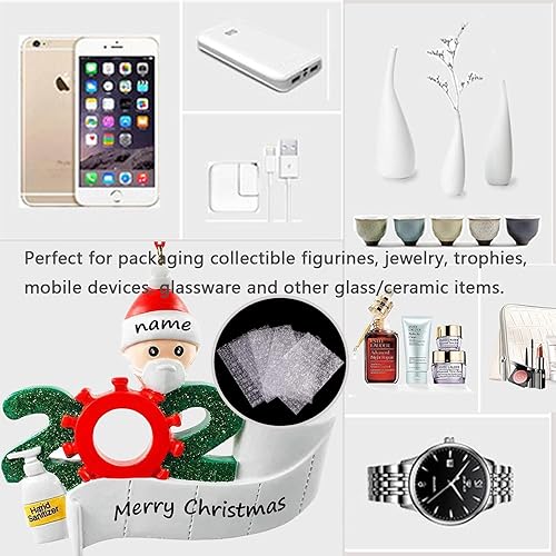 Miniatura 7 de HZSOOCH - Paquete de 200 bolsas de burbujas de 4 x 6 pulgadas, bolsas de burbujas pequeñas transparentes, bolsas de amortiguación protectoras de