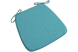 Juego de 4 cojines para sillas de comedor con lazos, 18x17