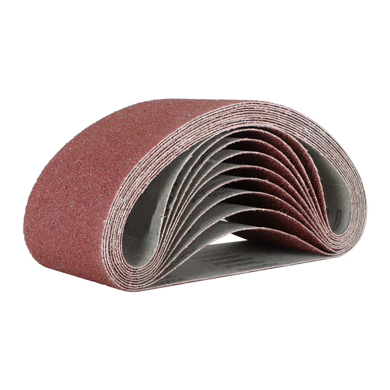 findmall 10 correas de lijado de óxido de aluminio de 4 x 24 pulgadas, bandas de lija de grano 36 aptas para pulir metal