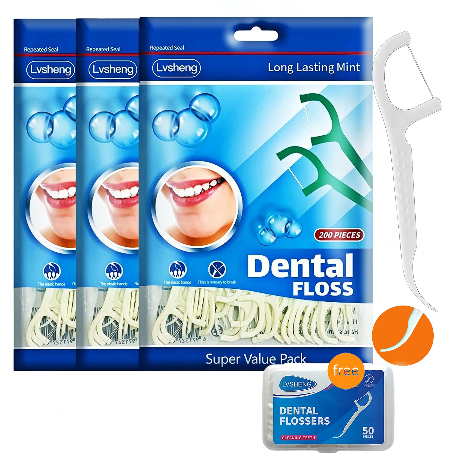 Buy Dental Floss Picks for Teeth,(650 Count) 3Pack with 1 Gift