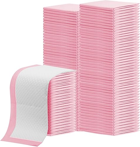 Paquete de 100 cambiadores desechables, almohadillas desechables de 17 x 13 pulgadas, ultra absorbentes, desechables, cambiadores de pañales