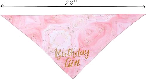Miniatura 3 de Bandana de cumpleaños para perro, suministros de fiesta de cumpleaños para niñas, bandana para perros pequeños y medianos