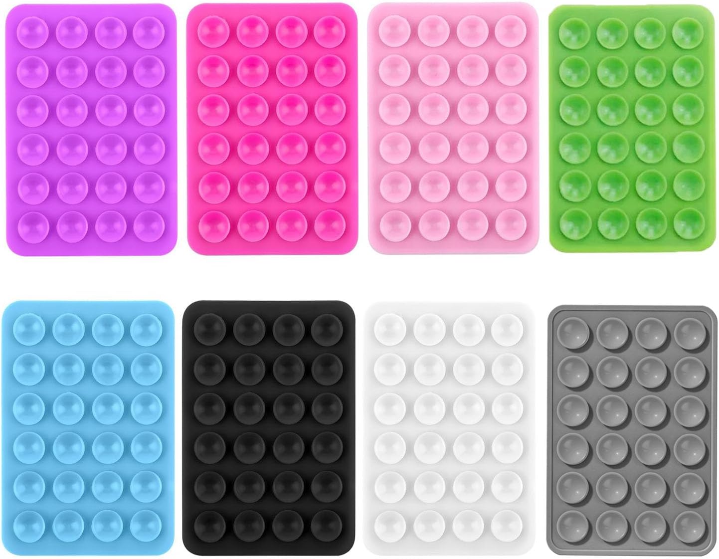 8 Pieces Suction Cups for Mobile Phone, Silicone Suction Cups, Non-Slip Phone Suction Cups