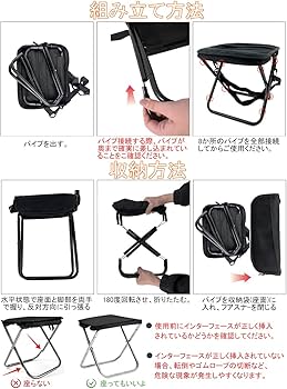 Amazon.co.jp: 折りたたみ椅子 超軽量 コンパクト 折り畳み椅子 収納袋
