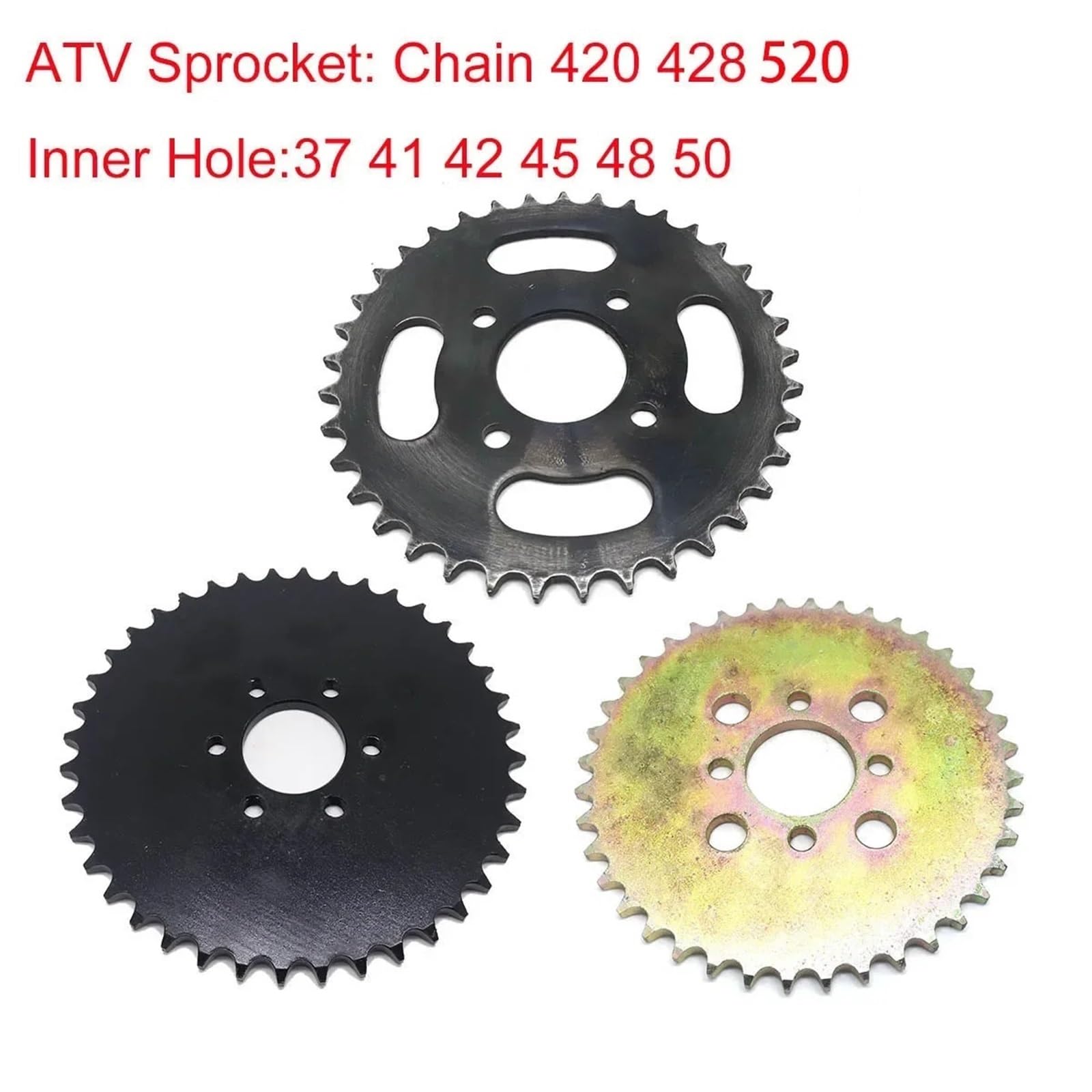Catene per moto Per ATV Quad Dirt Pit 420 428 520 Catena di trasmissione