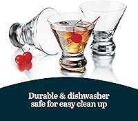 Vista 5 de Libbey Copas transparentes para cócteles Cosmopolitan/Martini, 8 onzas, Transparente