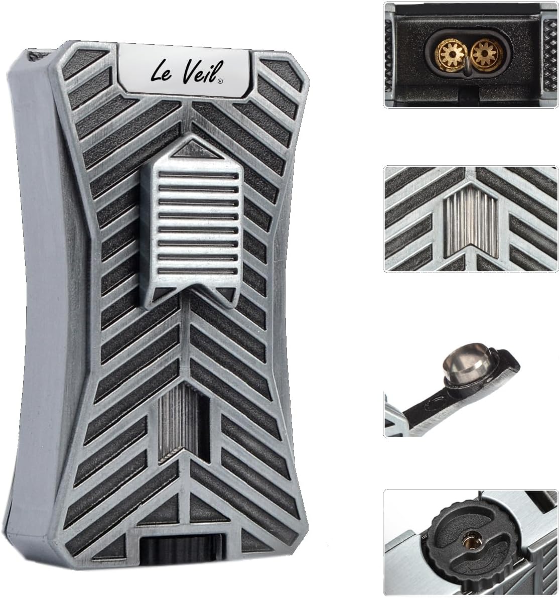Le Veil A1 Cutter Guillotine Style Spring-Loaded Straight Cut Blade (Black)