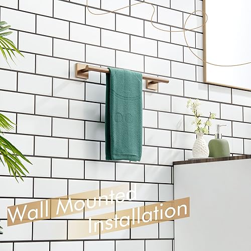 Vista 28 de KOKOSIRI Toallero de 16 pulgadas para baño, cocina, inodoro, acero inoxidable de níquel cepillado B4005BR-L16