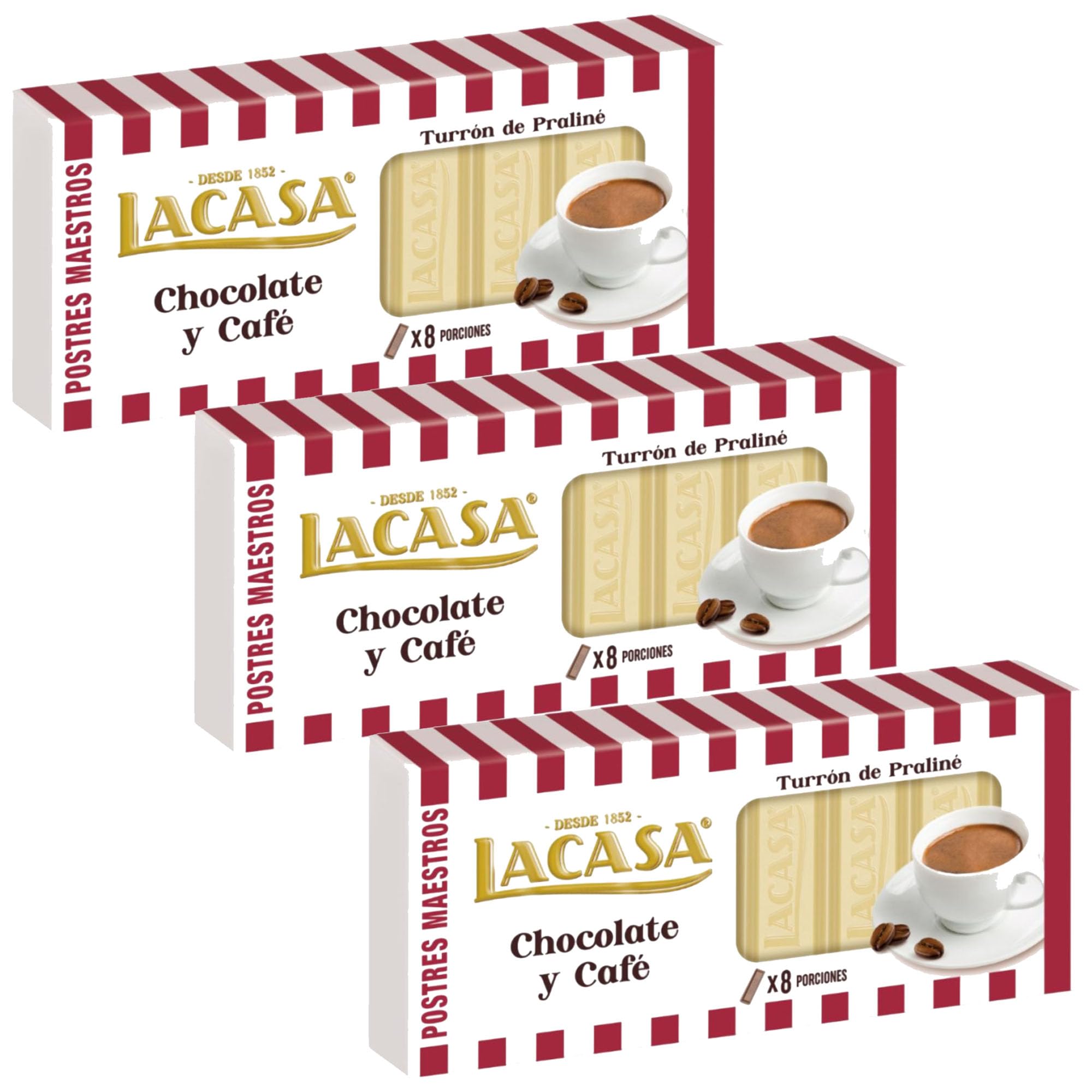 Lacasa 3x Turrón de Chocolate y Café 225 G
