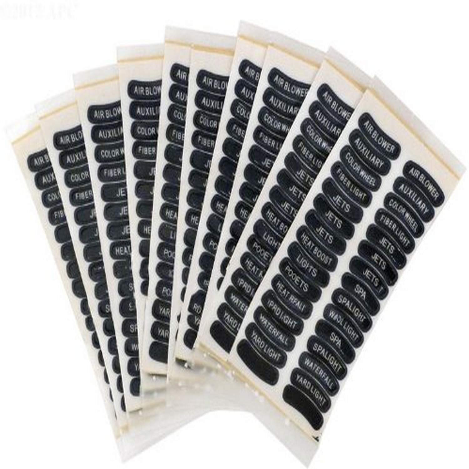 Pentair 520173 iS4 Spa Side Remote Lable Replacement Set Pool and Spa Control Systems, 10 Qty