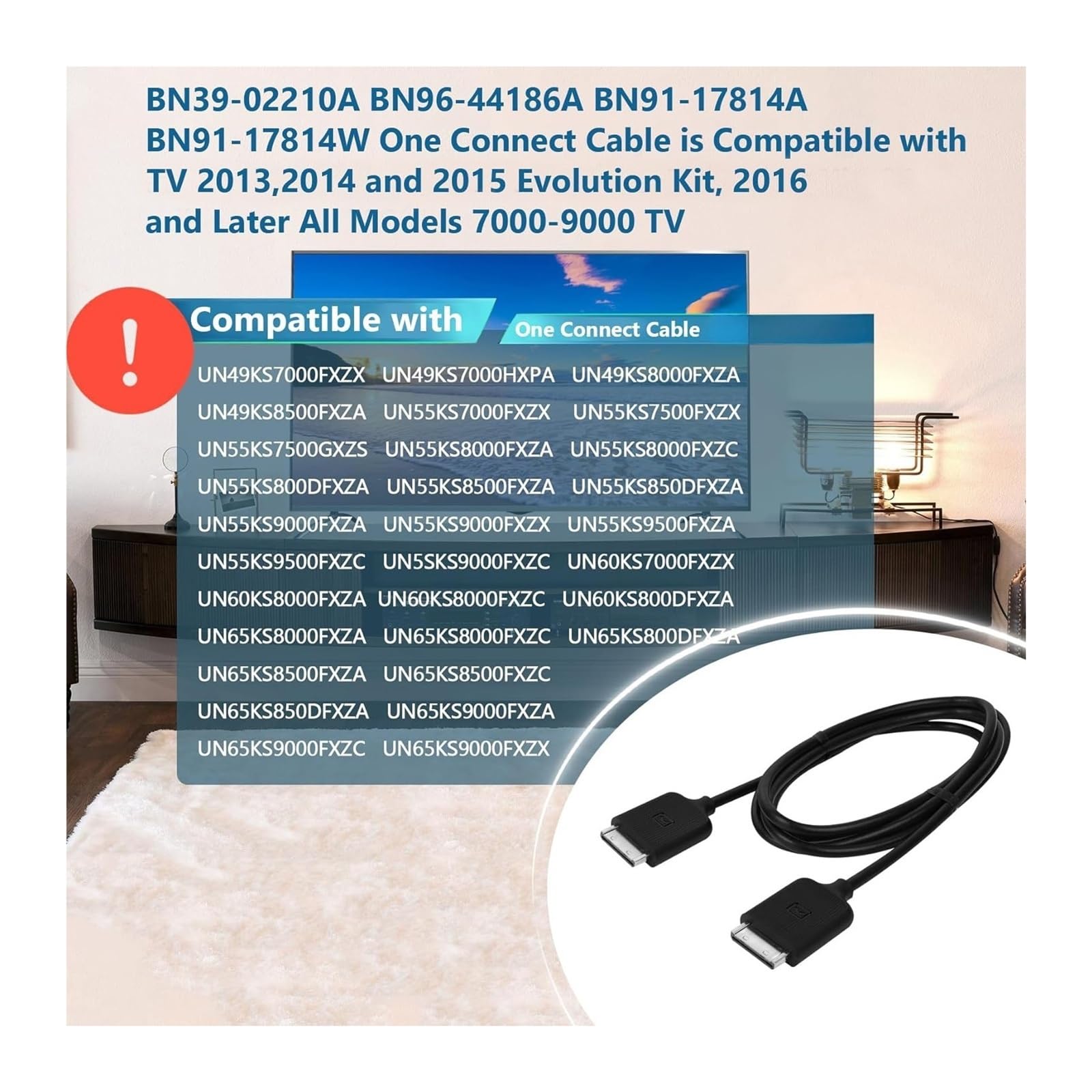 KLUfo 3M BN39-02210A BN39-02248A BN81-13268A BN39-02210C BN39-02248B kabel przyłączeniowy jest do telewizora UN49KS7000FXZX UN55KS8000FXZC