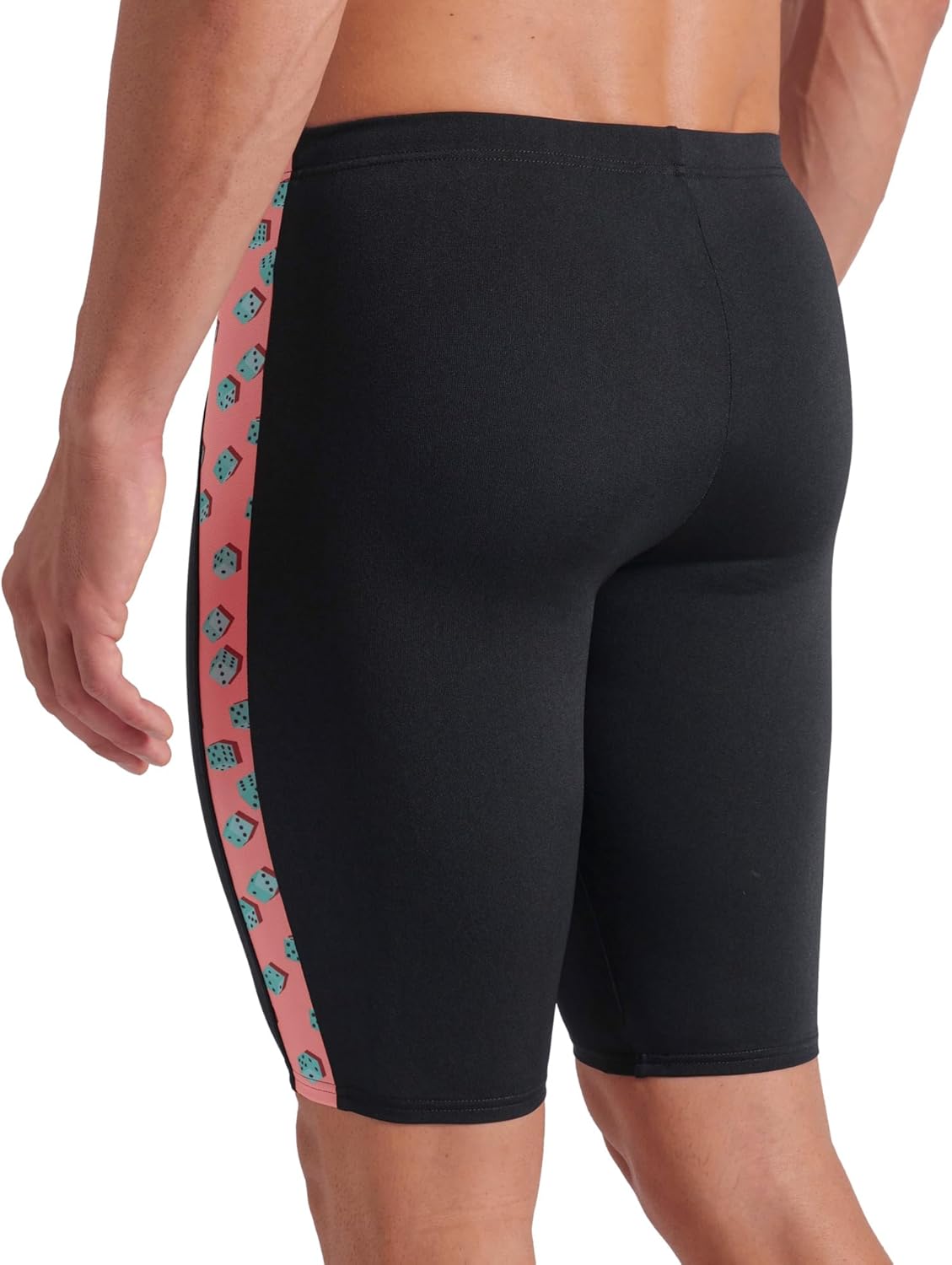 Arena Mens Arena Performance Men's Dices Swim Jammer Athletic Swimwear Professional Training Suit