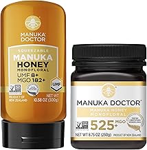 MANUKA DOCTOR - UMF8/MGO 182+ SQUEEZY and MGO 525+ Manuka Honey Monofloral Value Bundle, 100% Pure New Zealand Honey. Certified. Guaranteed. RAW. Non-GMO