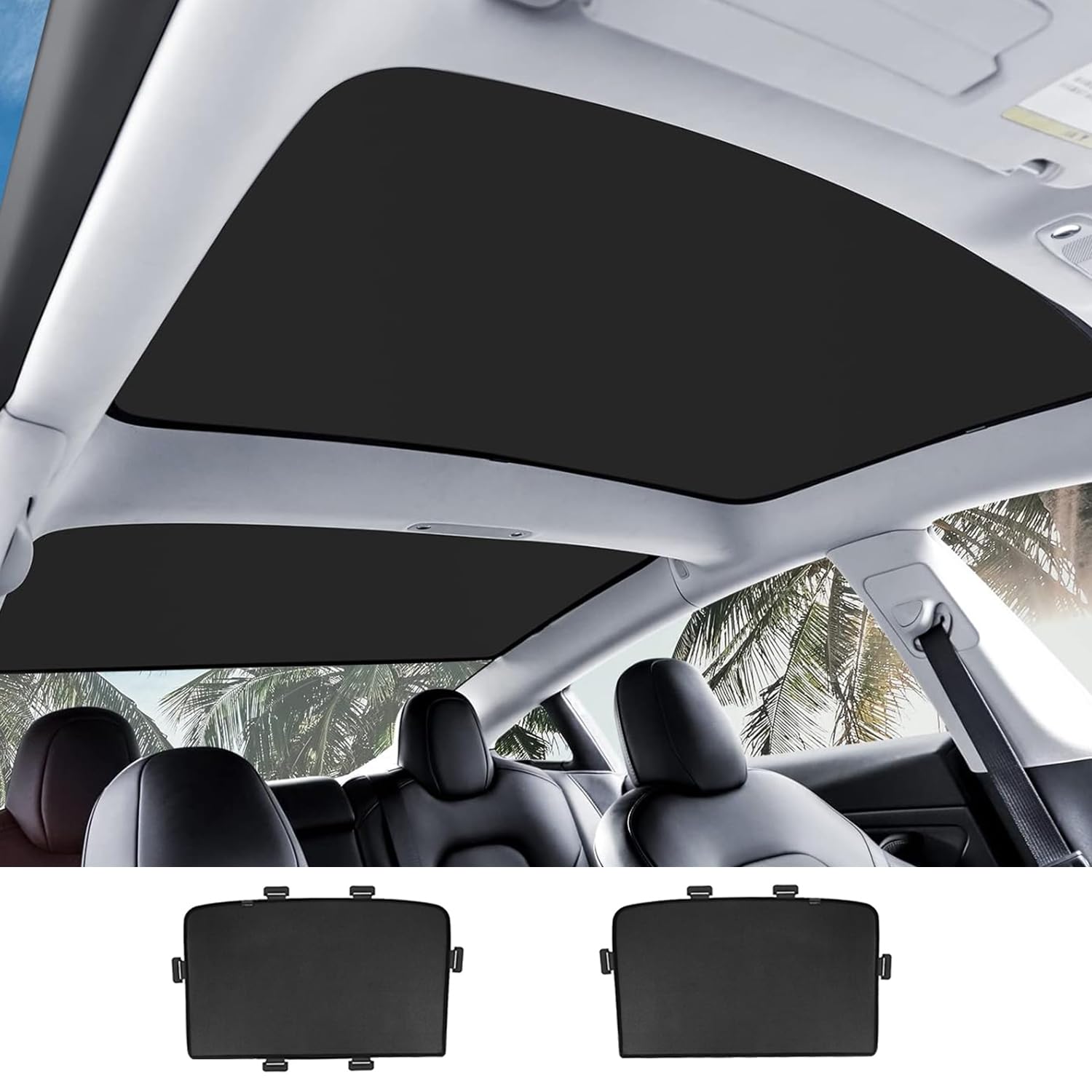 Arcoche Sonnenschutz für Tesla Model 3 von 2026 2025-2018, Isolierung, Wärme- und UV-Schutz, Sonnenschutz für das Glass Dach, Highland Zubehör