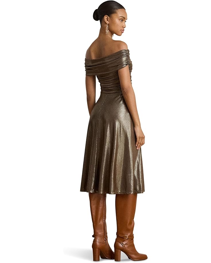 Lauren Ralph Lauren Metallic Off-The-Shoulder Cocktail Dress - #2 of 3