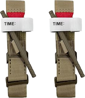 2 Stück Tourniquet Tactical,Drehende Einhand Militärische Tourniquet-Gurte,Tourniquet Taktische,Combat Application Tourniquets,Notfall Outdoor Tourniquet,für Wandern Bergsteigen Sport Camping