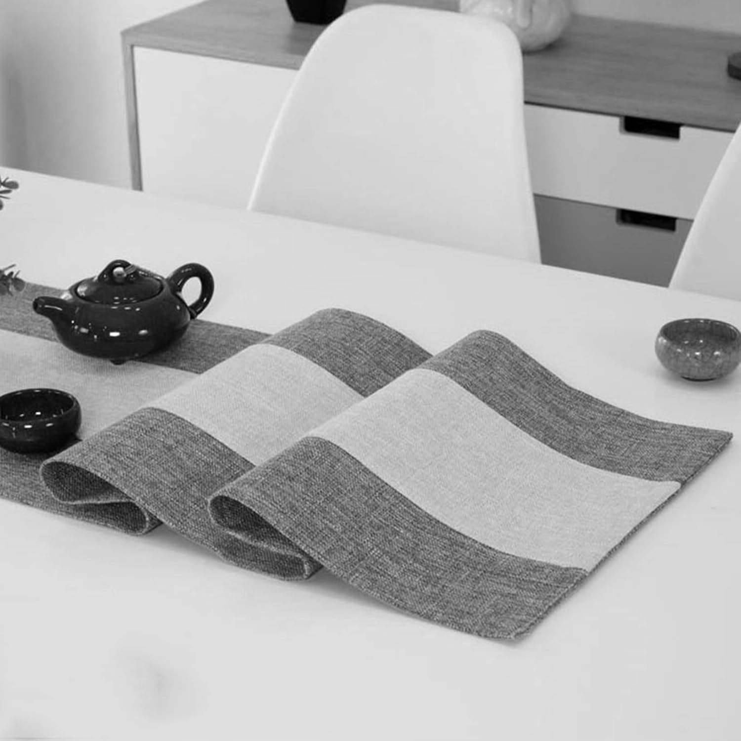 Beige and Brown Table Runners, Table Runner Farmhouse Style for Dining, Foyer, Console Gold Coffee Tables (Size: 32 x 260 cm) (32 x 200 cm)