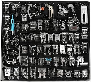 Conjunto De Calcadores Para Máquinas De Costura Sluffs, 62 Peças Para Máquinas De Costura Multifuncionais Domésticas Conjunto De Acessórios Para Máquinas De Costura Com Calcador De Pressão