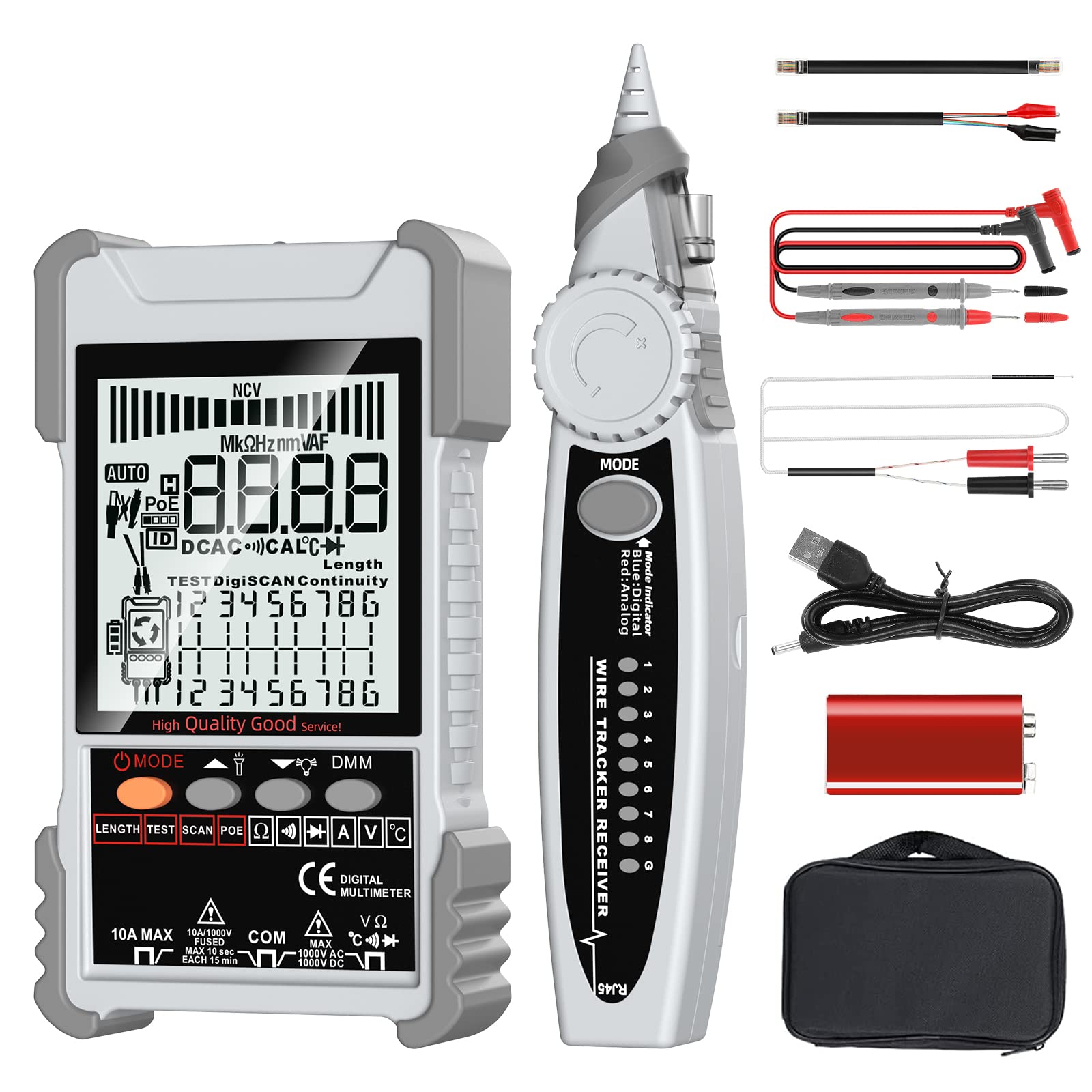 Buy Seesii 2 in 1 Network Cable Tester & Digital Multimeter