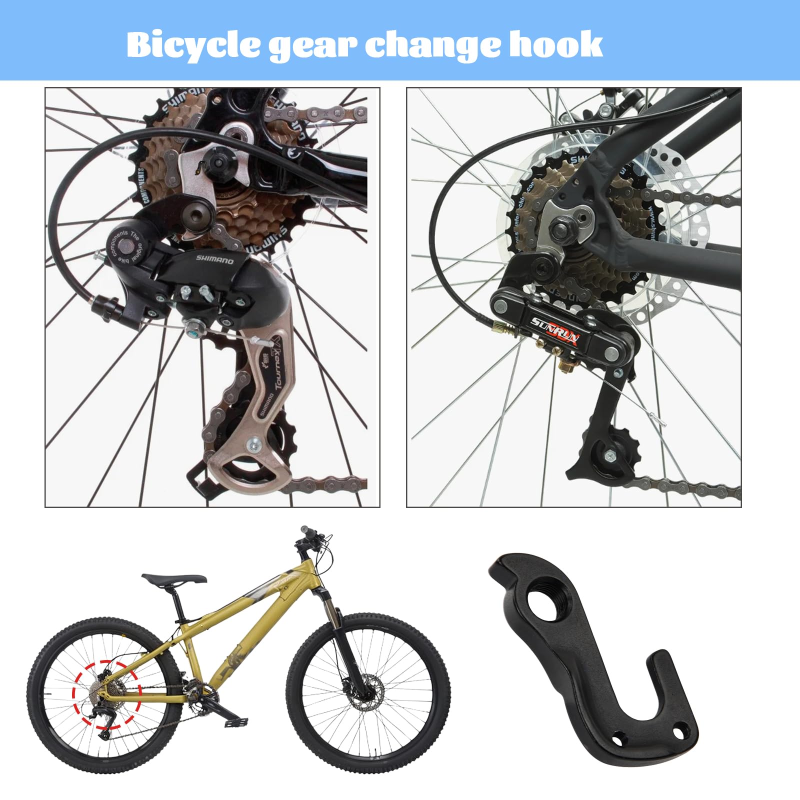 Patte De Dérailleur Compatible Cube Aim SL #10148 – Alu, Vis Incluses, Remplacement Robuste Pour VTT Et Route