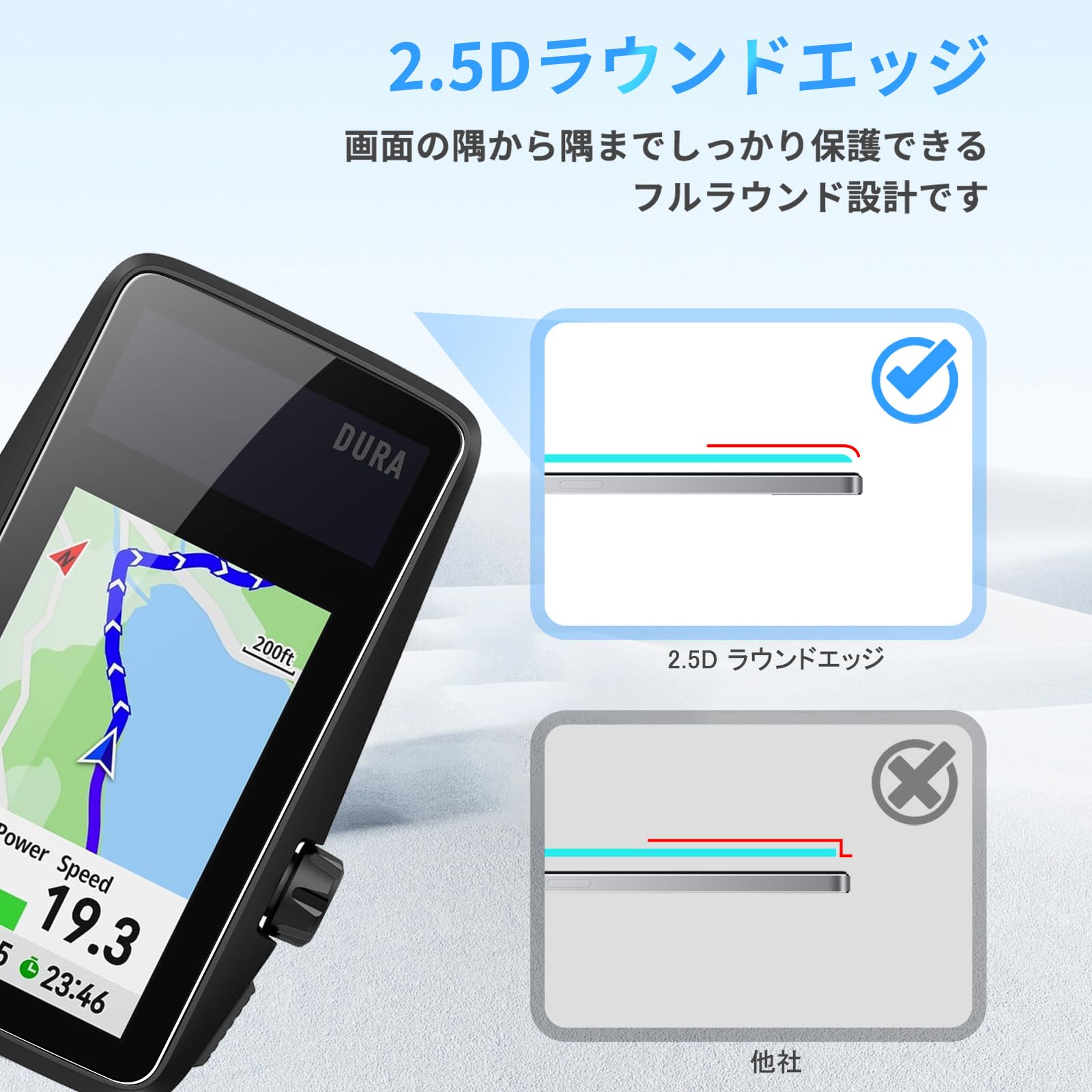 Amazon.co.jp: For COROS（カロス）DURA 用 フィルム 保護フィルム