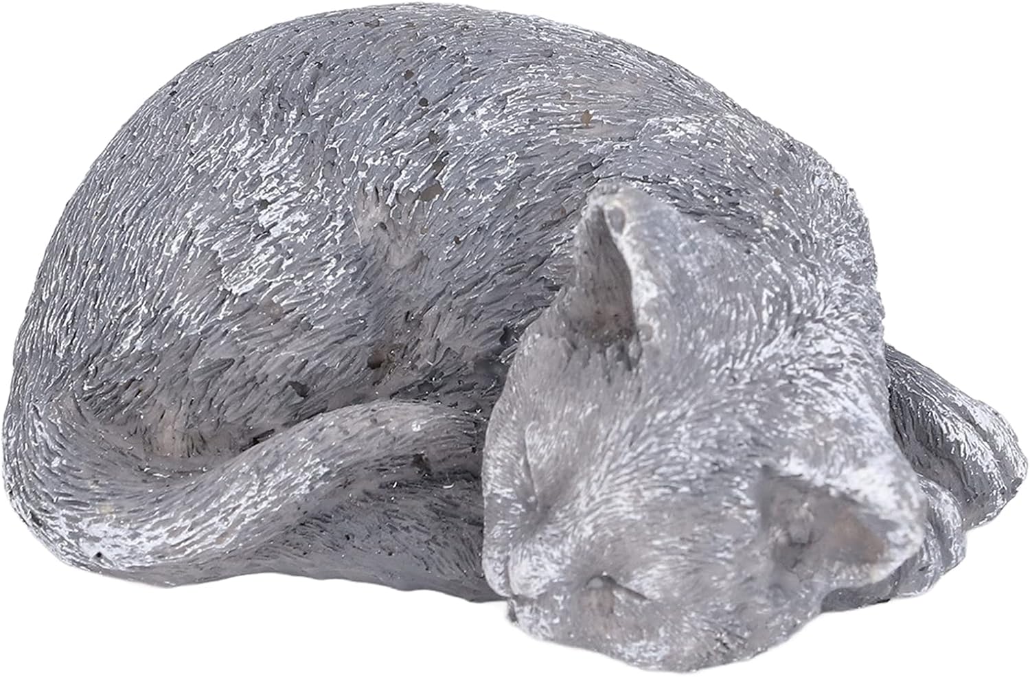 Pet Memorial Stone with DIY Engraving Tools, Weather Defying Resin Headstone for Dog Cat, Moss Style Grave Marker for Backyard Garden Lawn, Sympathy Tribute for Loss (Ornament cat Type A