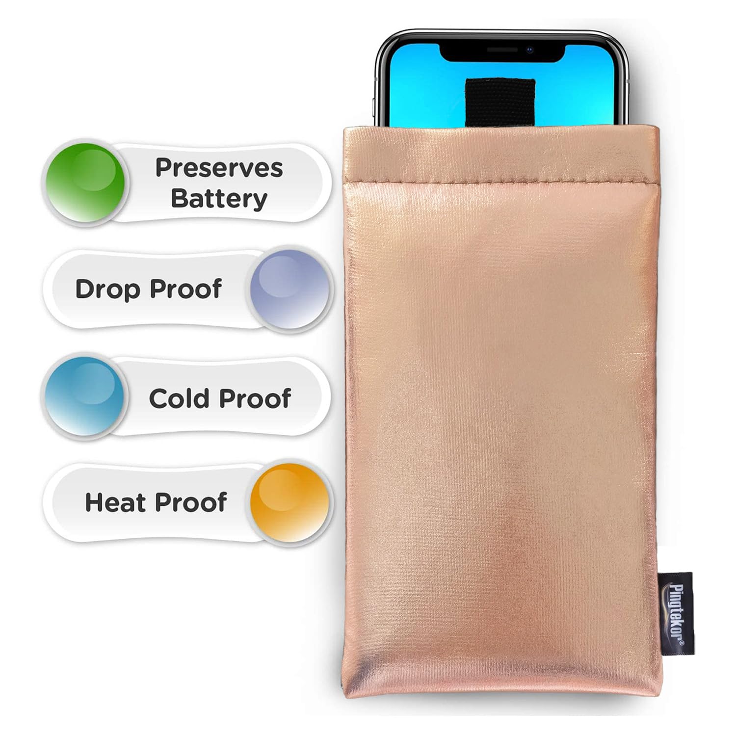 Thermal Phone Case,Prevent OVERHEATING in The Sun, Prevent Lower  Temperatures to Extend Battery Life, for iPhone  14Pro/15/15Pro/16/16Pro/Samsung