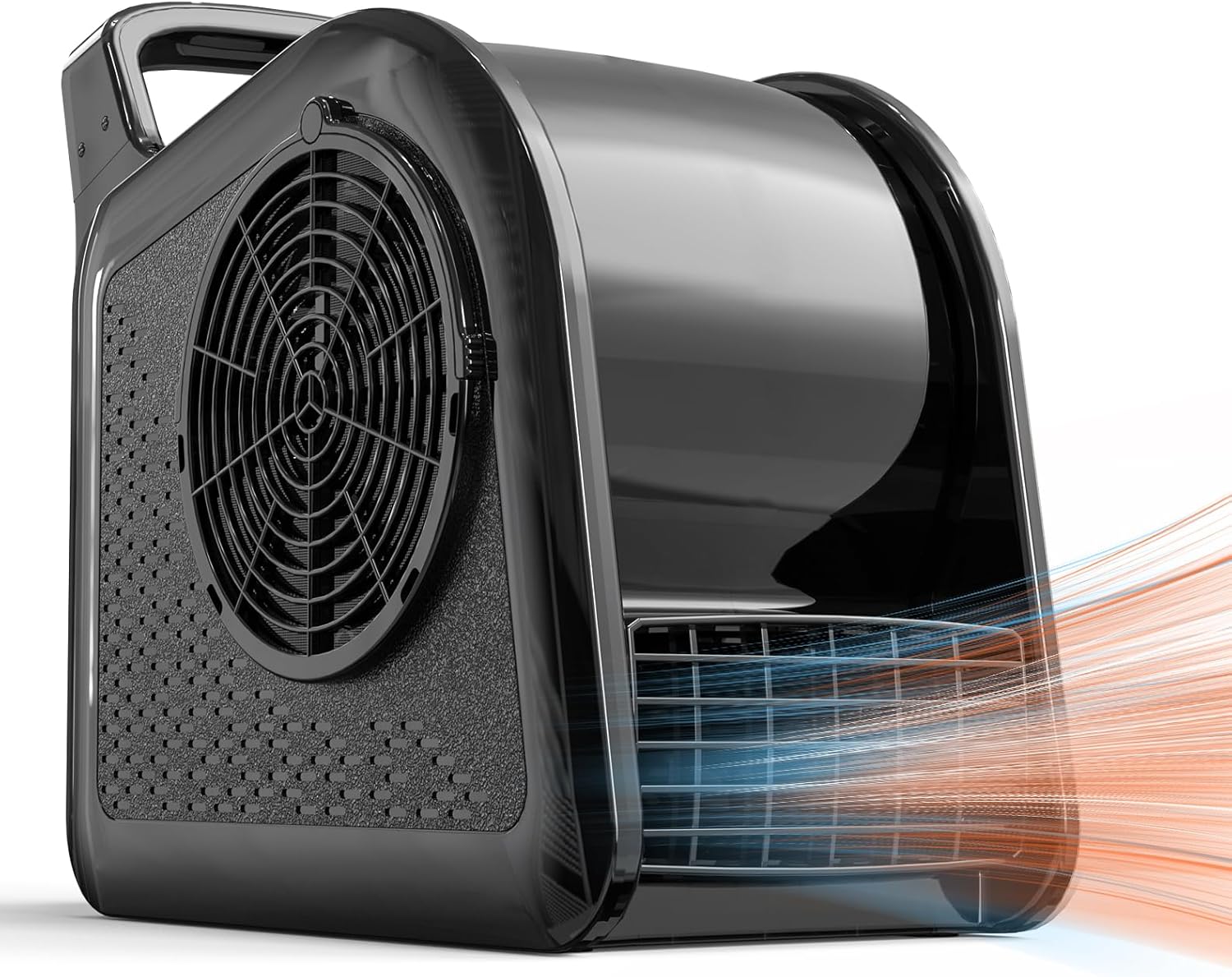 Air Mover Blower Fan with Heater, UV Lamp, Dust Filter, 3-Speed High-Velocity Fan, 185° Rotation, for Home, Garage, Workshop