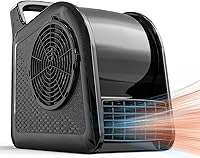porairot Floor Drying Air Mover Blower with Warm & UV Lamp, 3-Speed High-Velocity Fan for Garage, Workshop, Home
