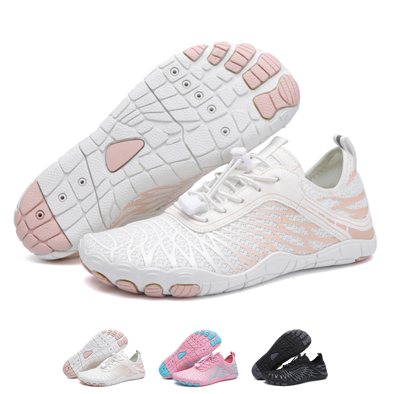 Hike Footwear Chaussures Pieds Nus, Barefoot Shoes, Chaussures Minimalistes Orthopédiques Pieds Nus Antidérapantes Universelles et Saines, Conception à Bout Large Chaussures Nus
