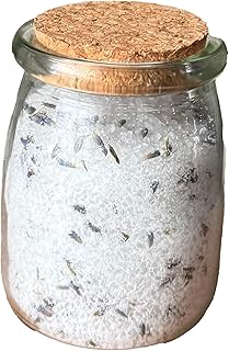 Lavender Meadow Bath Salts, Relaxing Spa Soak, Spa Bath Dead Sea Epsom Salt & Dried Lavender, Self-Care Gift, Gift for Mom