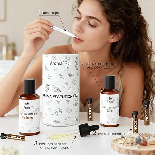 Miniatura 5 de Mezcla de aceites esenciales aromáticos Brisa del Nilo Aceite de fragancia de hotel para máquina difusora de aromaterapia, jazmín cítrico y madera