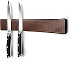 HOSHANHO Magnetic Knife Strips, Magnetic Knife Holder for Wall 16 Inch, Acacia Wood Knife Magnetic Strip Use as Knife Bar, Knife Holder for Kitchen Utensil Organizer