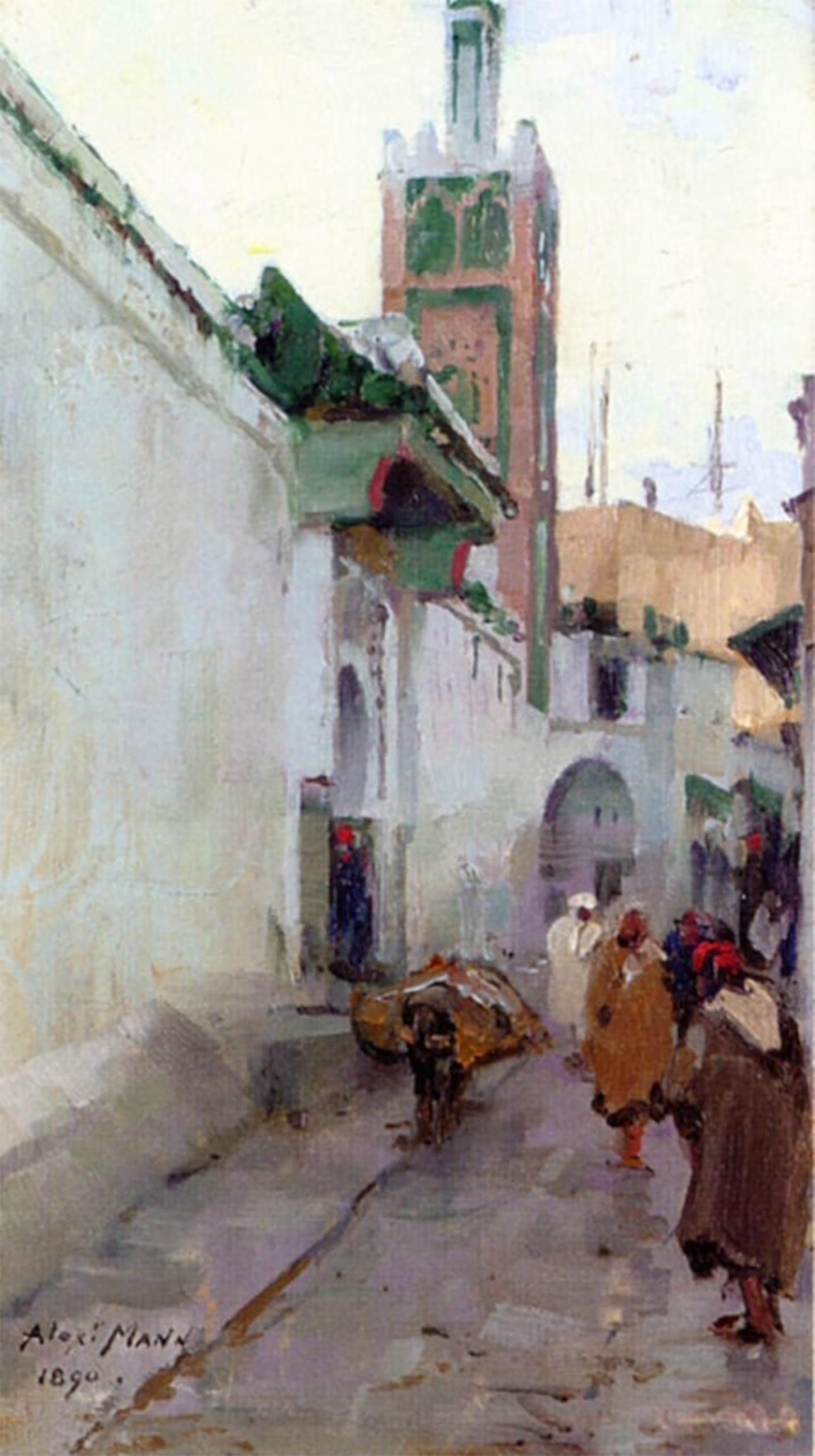 ARTXLXXBN Famous Art Print Poster Vintage Wall Art Moroccan Scene by Alexander Mann Canvas Art Poster for Home Decor 60x90cm