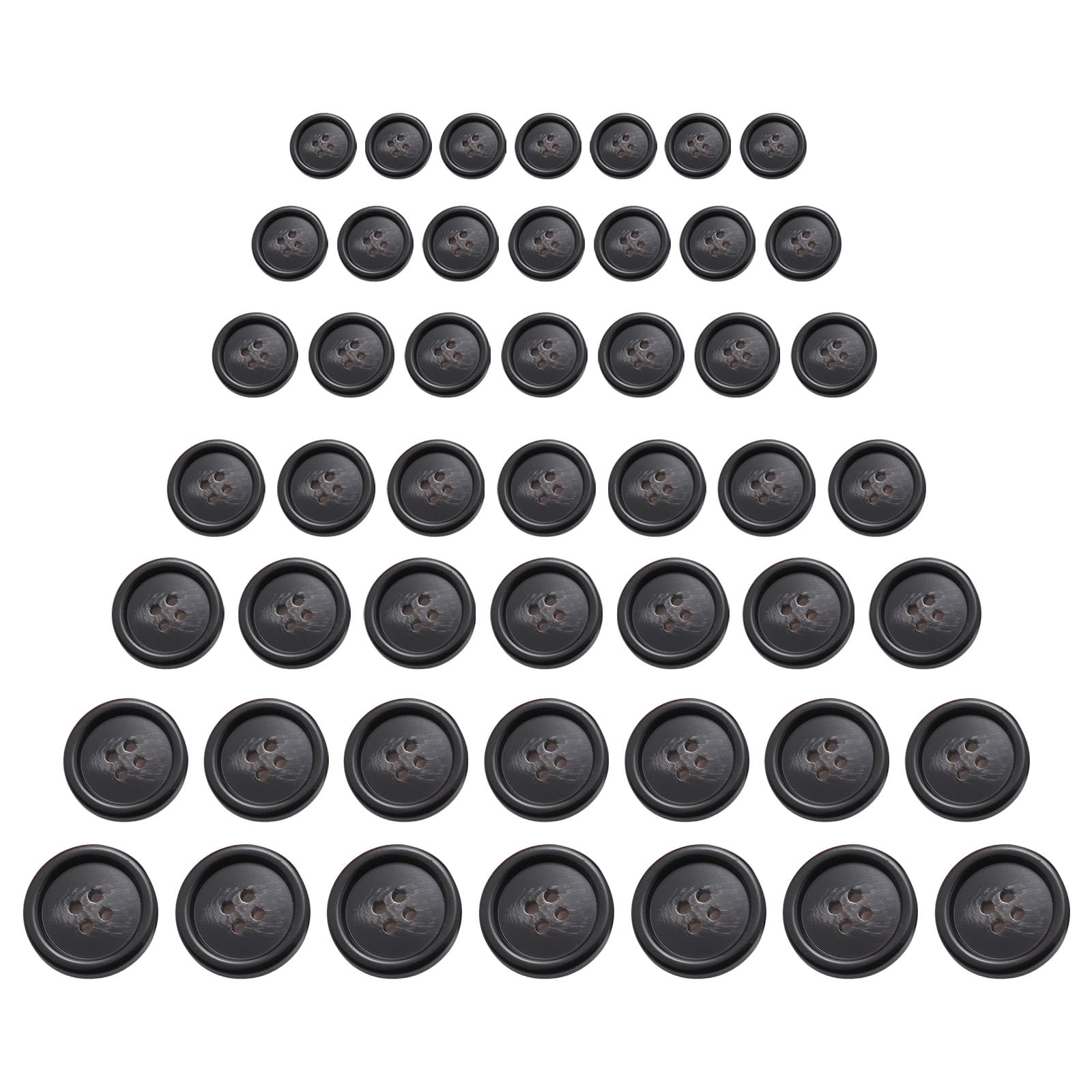 Tsophreniq 70 Pcs Resin Buttons Sewing Buttons Coat Craft Round 4 Holes for Projects