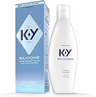 K-Y Silicone Lube: Long-Lasting Premium Silicone Personal Lubricant, Condom-Safe, Anal-Friendly for Men, Women & Couples, 4.5 Fl Oz