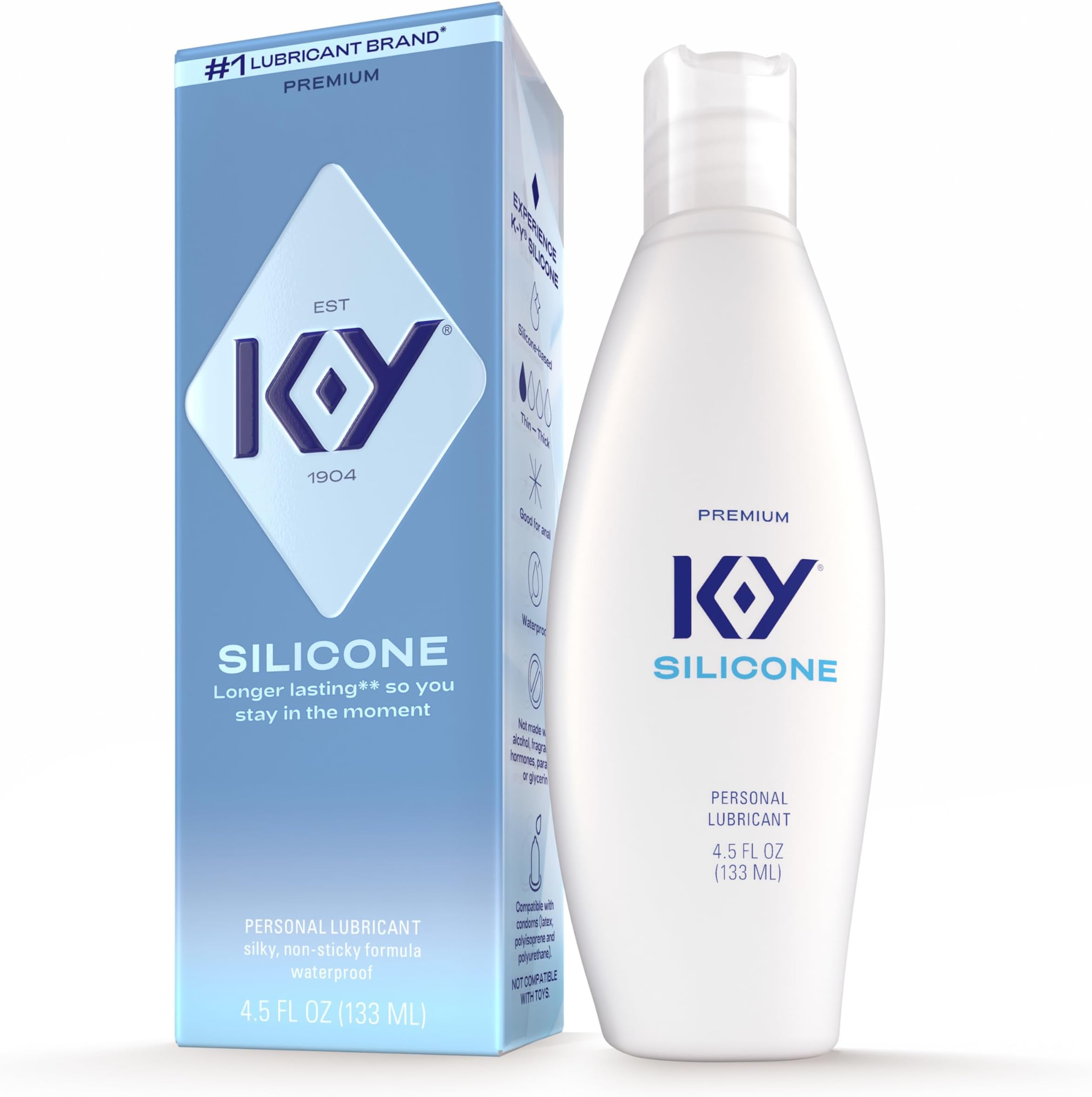 K-Y True Feel Sillicone, 4.5 Ounce