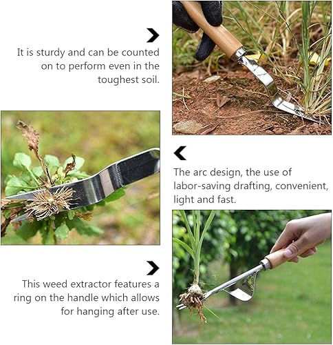 Miniatura 7 de Tenedor de deshierba manual de acero inoxidable para jardín