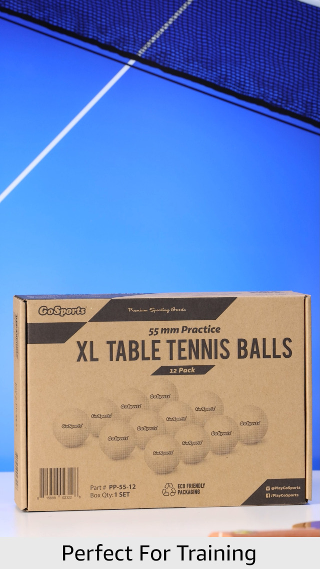 Amazon.com : GoSports 55mm XL Table Tennis Balls 12 Pack - Jumbo