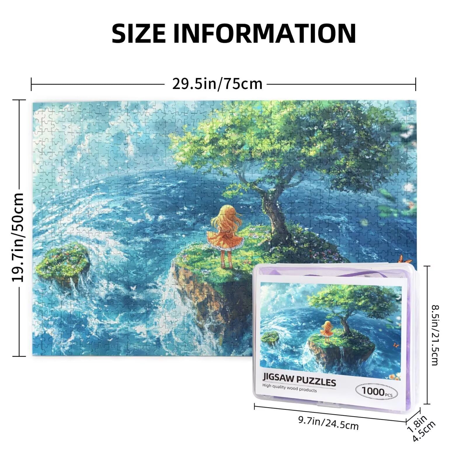 Puzzle fantastyczne 6000 elementów, krajobraz, puzzle dla dorosłych, z pudełkiem na prezent, duże drewniane puzzle dla dorosłych, gra zręcznościowa dla całej rodziny, prezenty dla kobiet, 105 x 180 cm