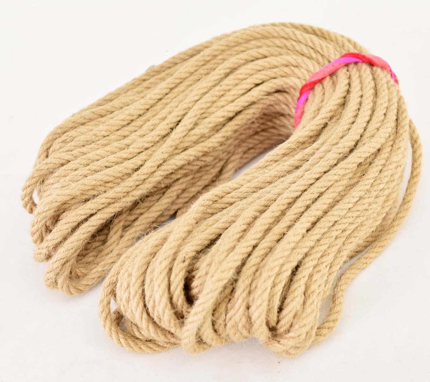 100% Natural Hemp Rope Jute String for Arts Crafts DIY Decoration, Gardening Applications Jute Twine, 10mm×30 Meters (98 Feet)